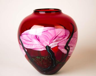 Kosta Boda Antikva Purple & Blue Glass Artist Collection