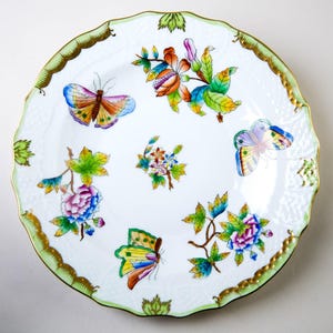Herend Queen Victoria Salad Plate #1518 Vintage Porcelain Hungary