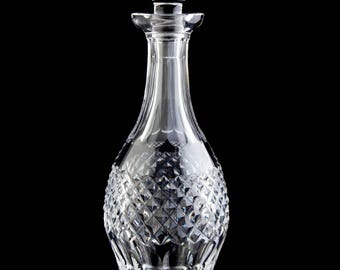 Waterford Colleen Wine Decanter and Stopper Vintage Crystal Barware Signed