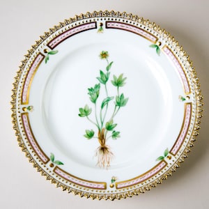 Royal Copenhagen Flora Danica Bread & Butter Plate #3552 Ranunculus Lapponicus L.