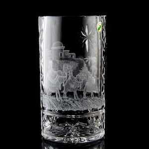 Waterford Crystal Prestige Christmas Nativity Three Wise Men Oval Vase 10&quot;