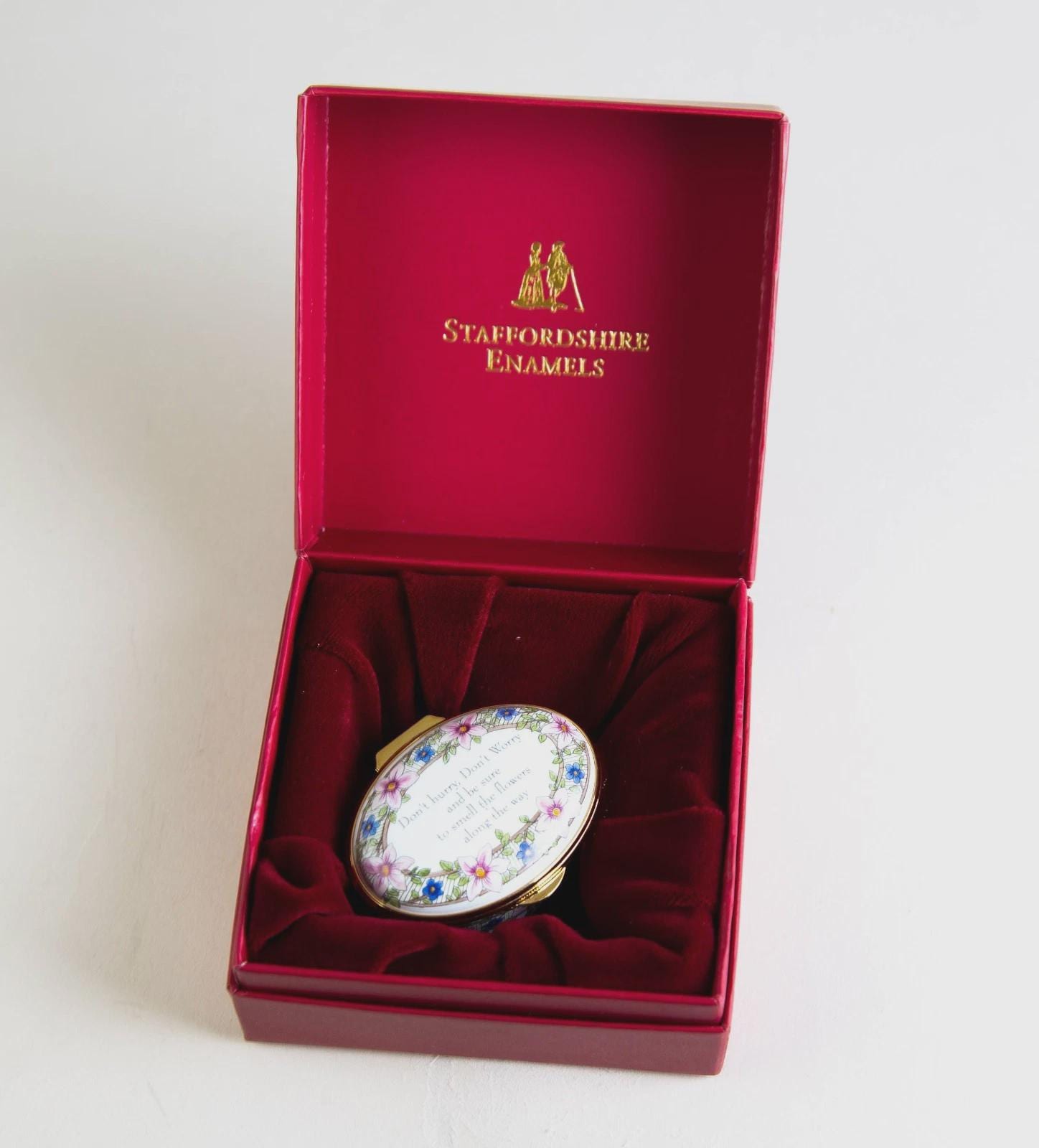 Staffordshire Enamels Trinket Box - Etsy