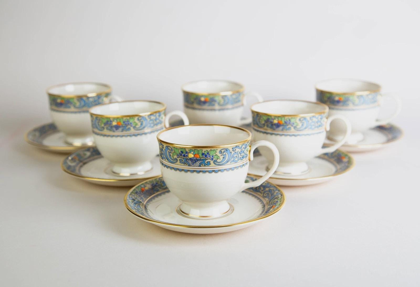 Lenox Autumn Tea Cup and Saucer - Etsy