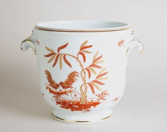 Richard Ginori Siena Rust Large Cache Pot Jardiniere Vase Vintage