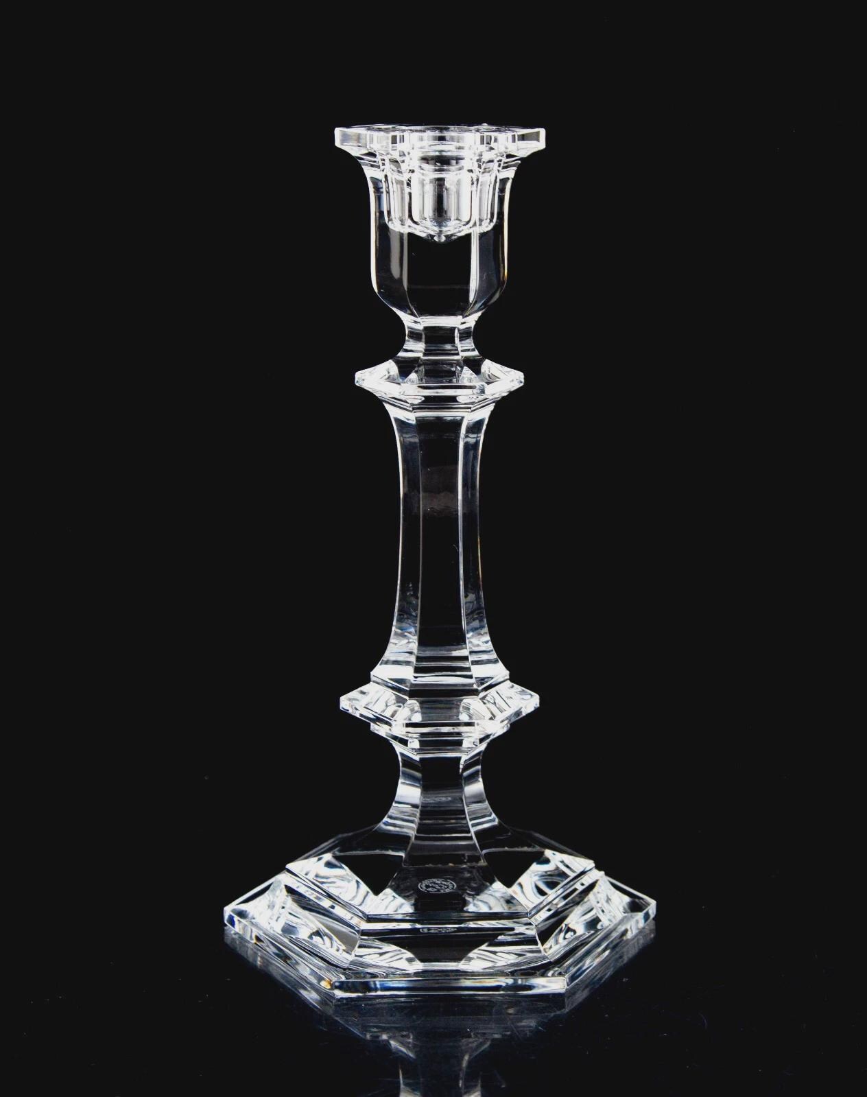 Baccarat Harcourt Versailles Candlesticks Set of 2 Vintage Crystal