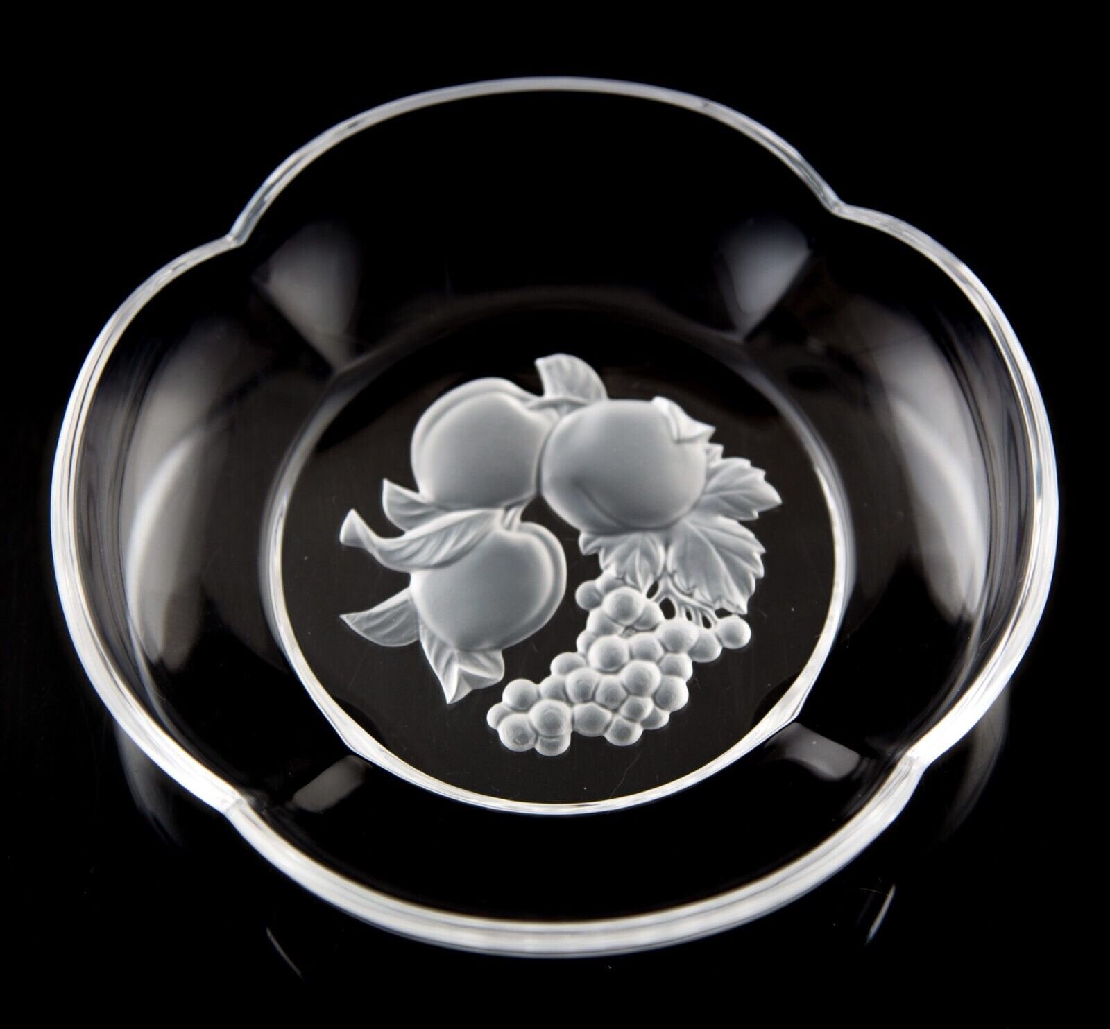 HOYA CRYSTAL アートエングレイビングシリーズ ボウル Hoya Pomona Engraved Fruit Crystal Bowls Set of 8 Tokyo Japan