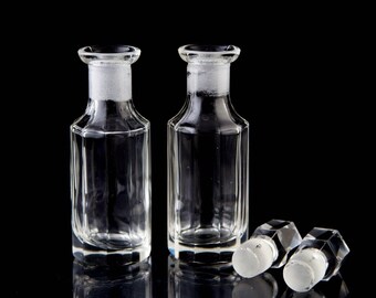 アンティークガラス香水コロン香水瓶 2個セット - Etsy 日本