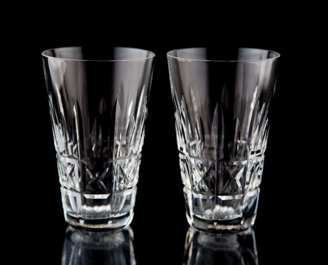 Waterford Kylemore 10 Oz. Flat Tumbler Glasses Set of 2 Elegant Vintage