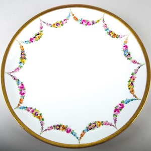 Richard Klemm Dresden Large Round Serving Platter Vintage Porcelain Germany 13&quot;