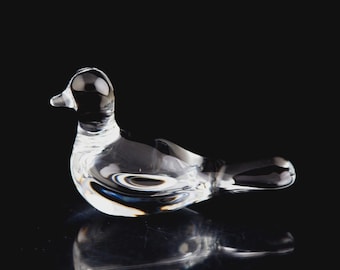 Baccarat Red Love Birds Saint Valentin Doves Figurine Paperweight