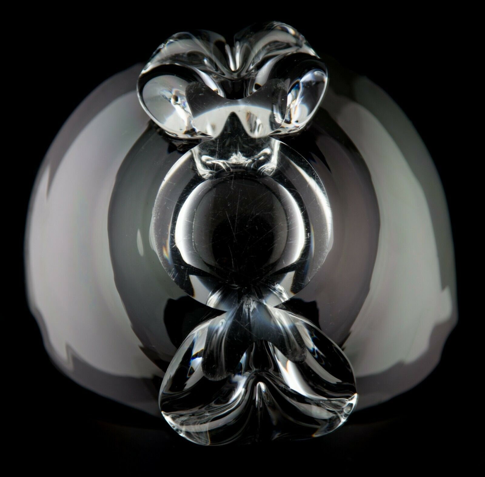 Steuben Glass Basket Shaped Bowl #8079 Donald Pollard Circa 1957