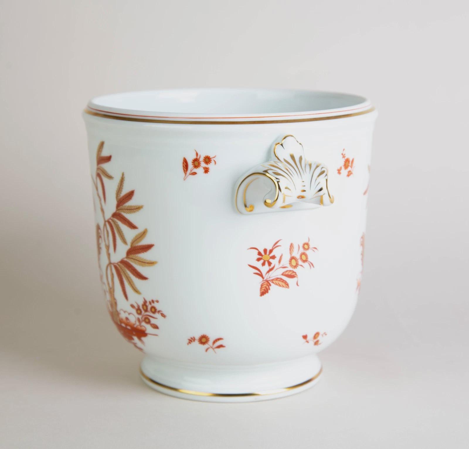 Richard Ginori Siena Rust Large Cache Pot Jardiniere Vase Vintage