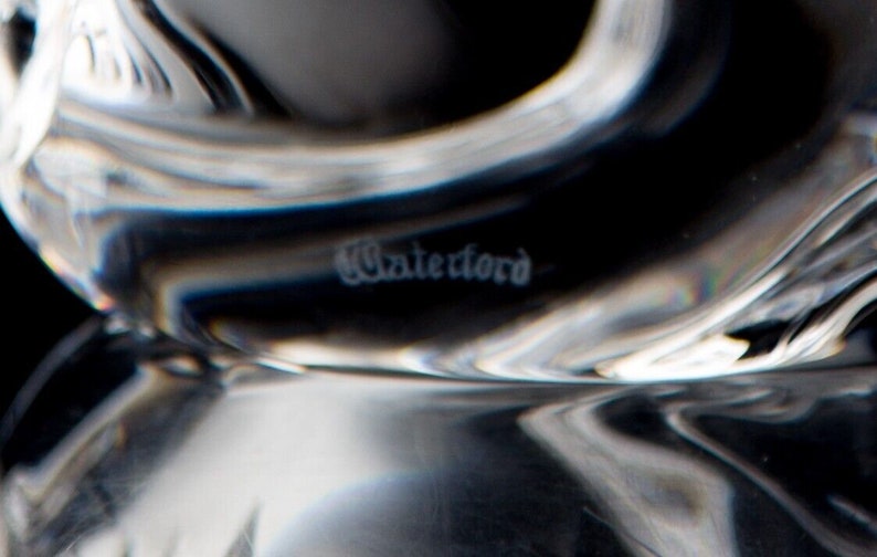 Buy Waterford Cat Looking Down Figurine 4 Vintage Crystal Signed Online