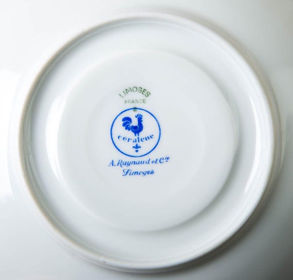 Raynaud Ceralene Limoges Marie Antoinette Gold Cups & Saucers Set