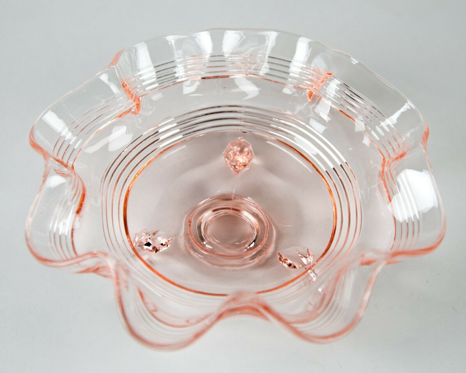 Pink Depression Glass including Figural Spice