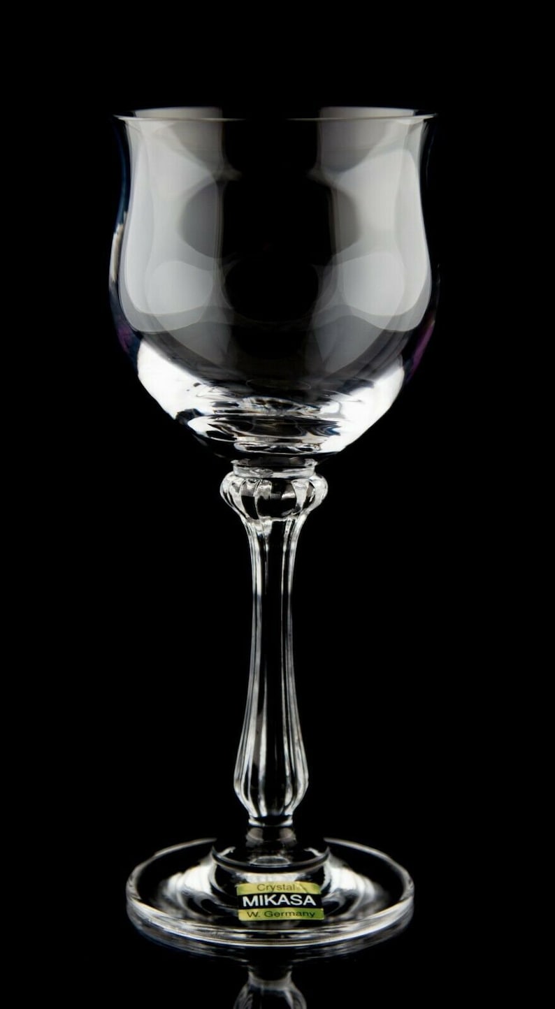 Mikasa Ardmore Wine Glass Vintage Elegant Crystal Stemware Etsy