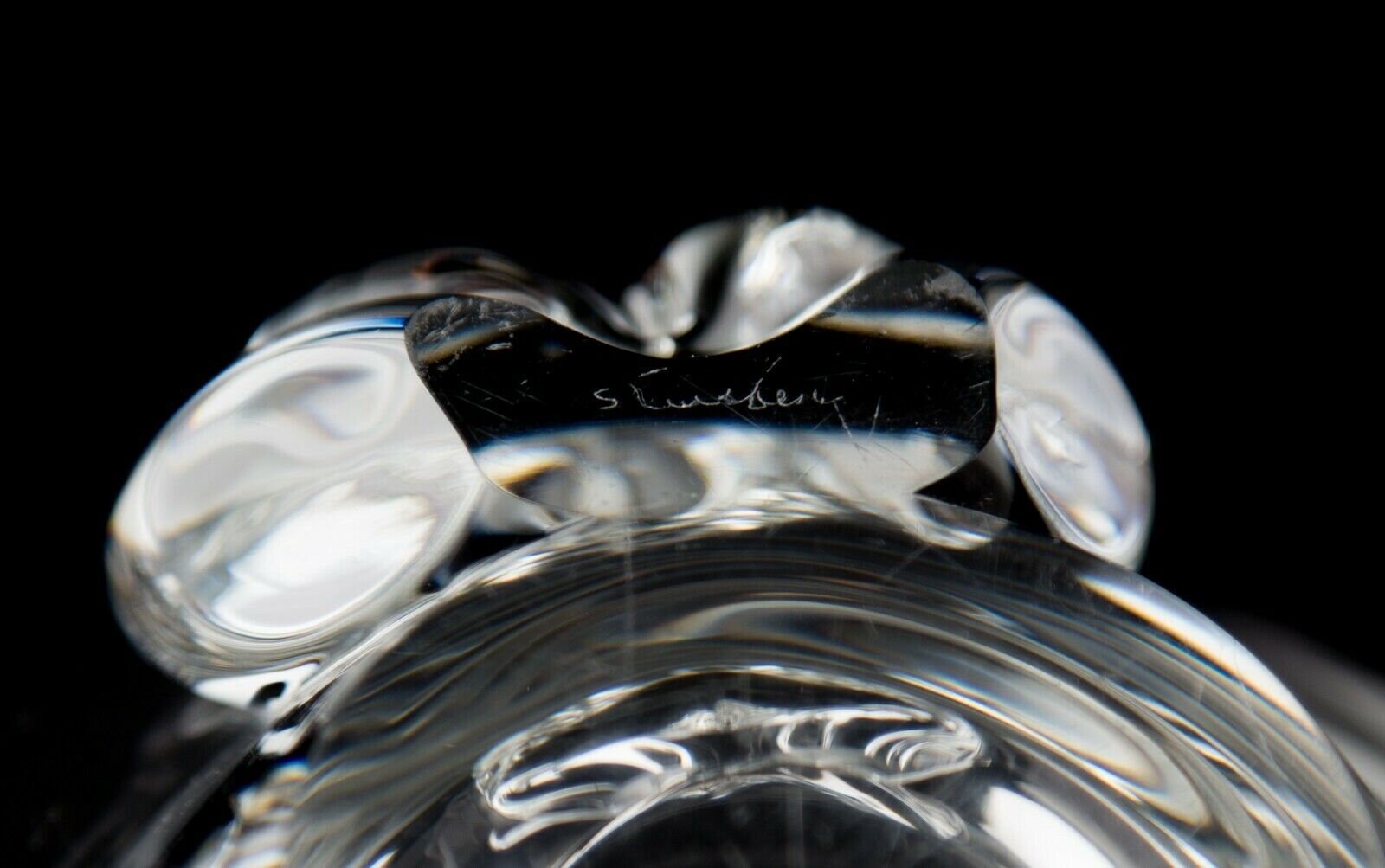 Steuben Glass Basket Shaped Bowl #8079 Donald Pollard Circa 1957