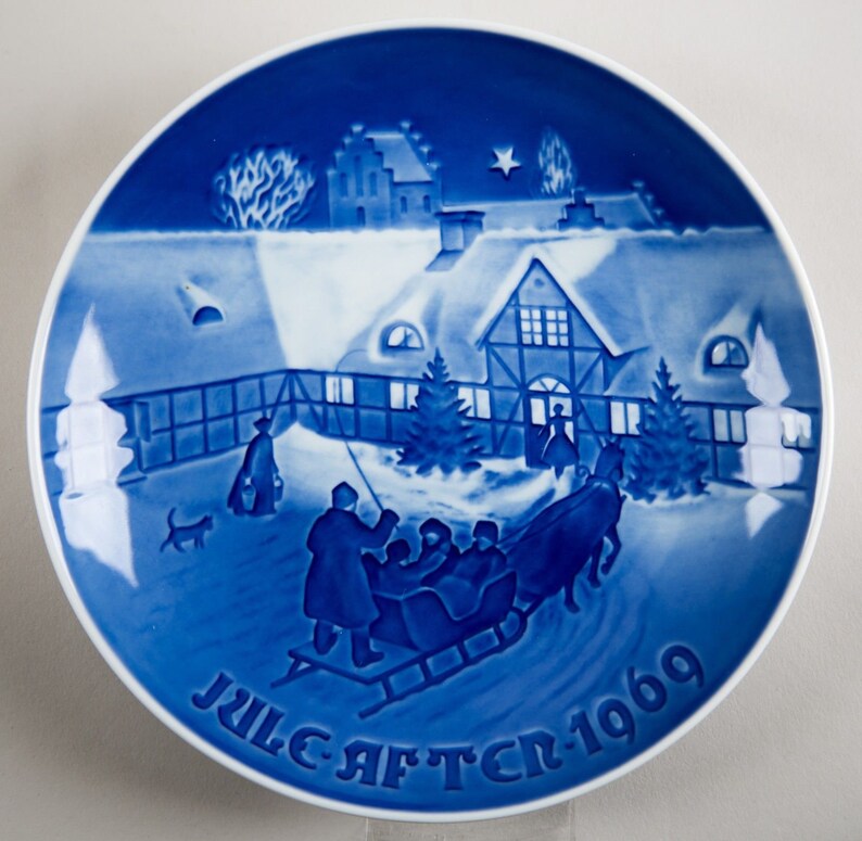 Bing and Grondahl B&G Denmark Annual Christmas Plate Arrival Etsy