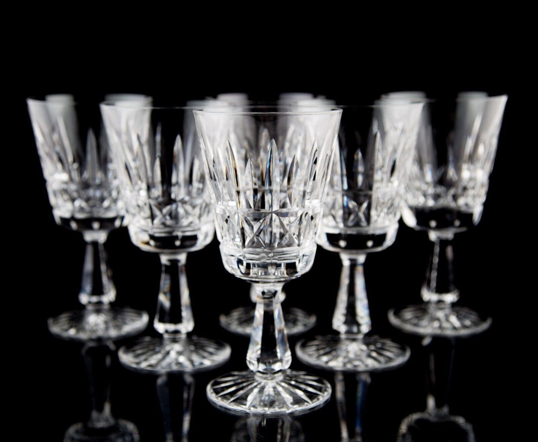 Waterford Kylemore Water Goblet Glasses Set of 6 Elegant Vintage