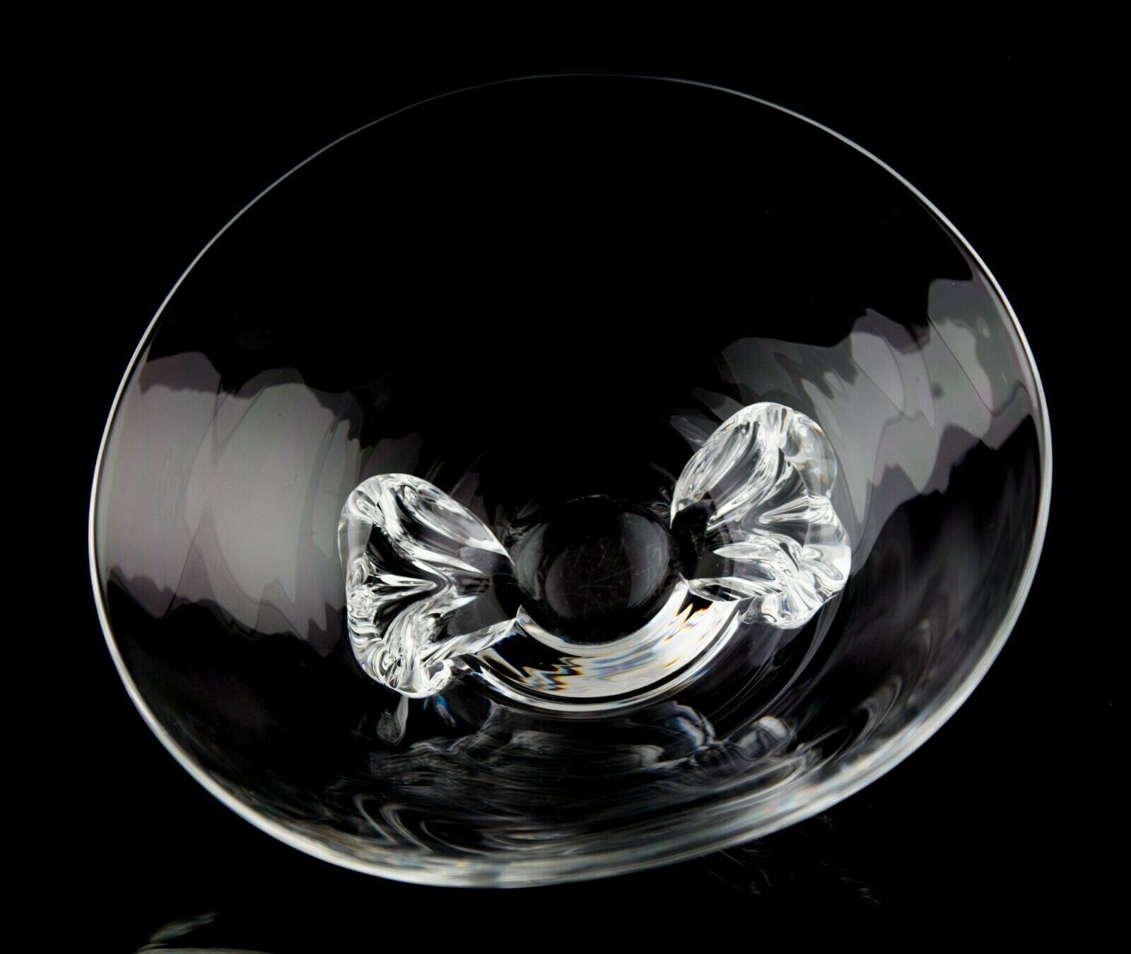 Steuben Glass Basket Shaped Bowl #8079 Donald Pollard Circa 1957