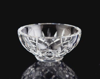 Waterford Lismore Condiment Bowl Elegant Vintage Crystal Signed