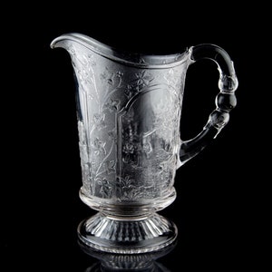 Antique EAPG Canadian Pattern Pitcher Jug Pressed Glass 19th c.