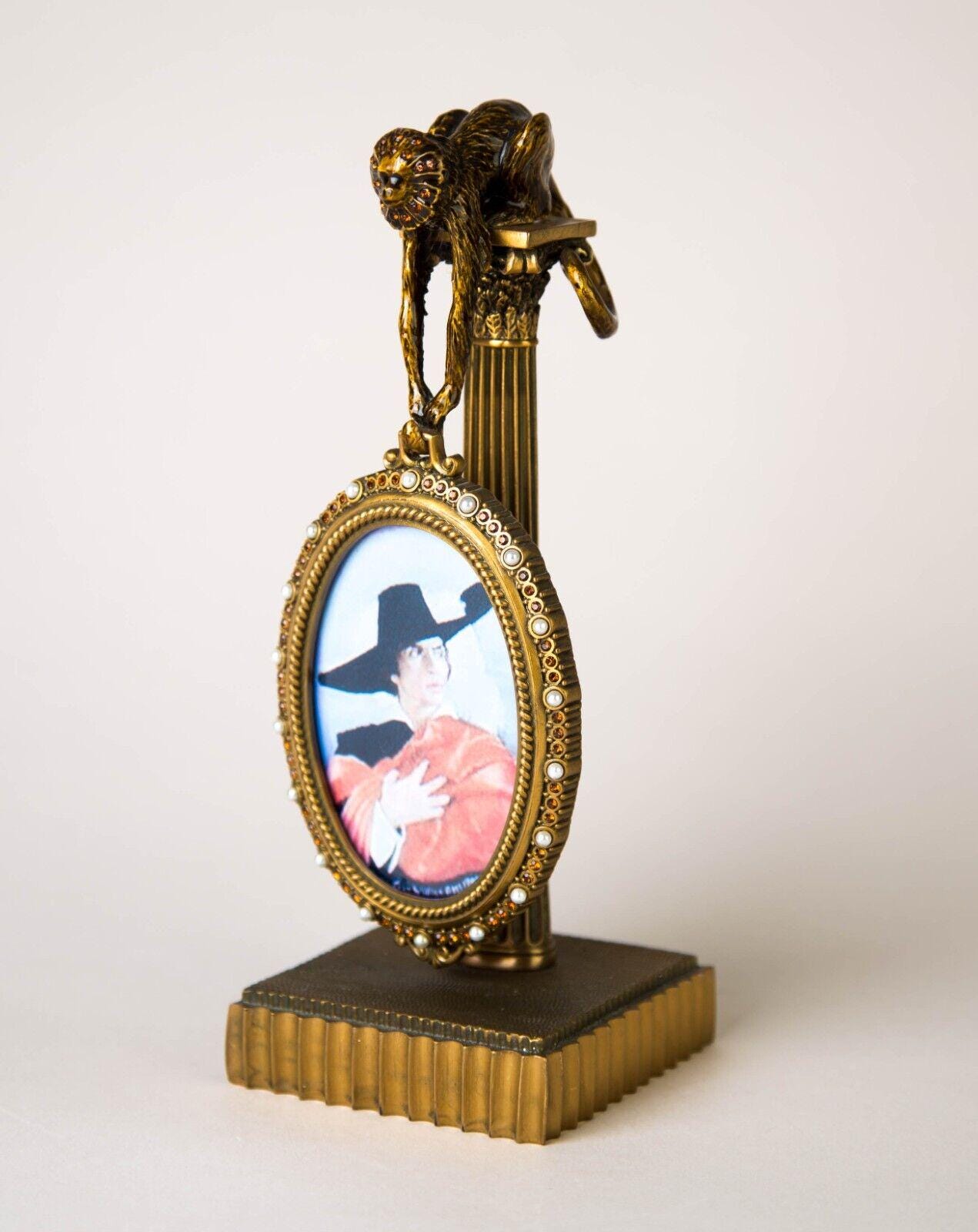Edgar Berebi Limited Edition Picture Frame Enameled Monkey With