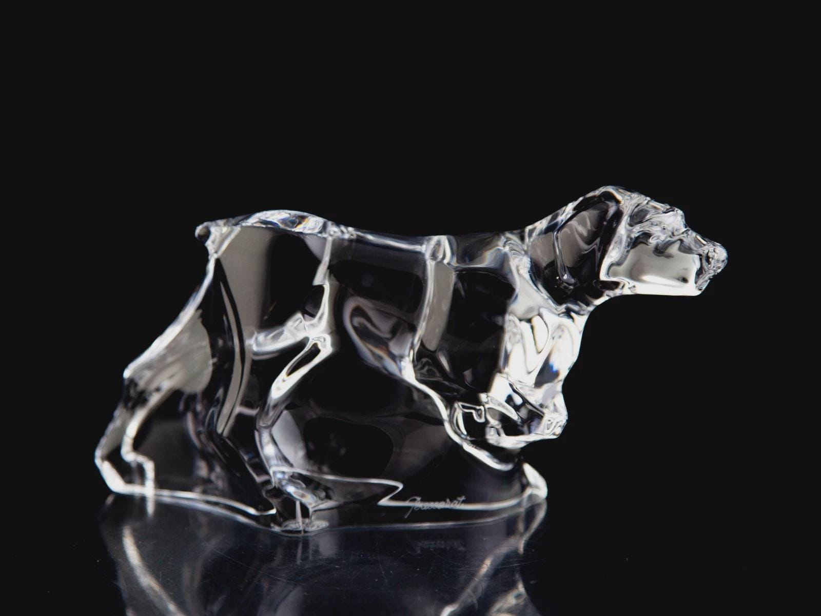 Baccarat Crystal Dog - Etsy