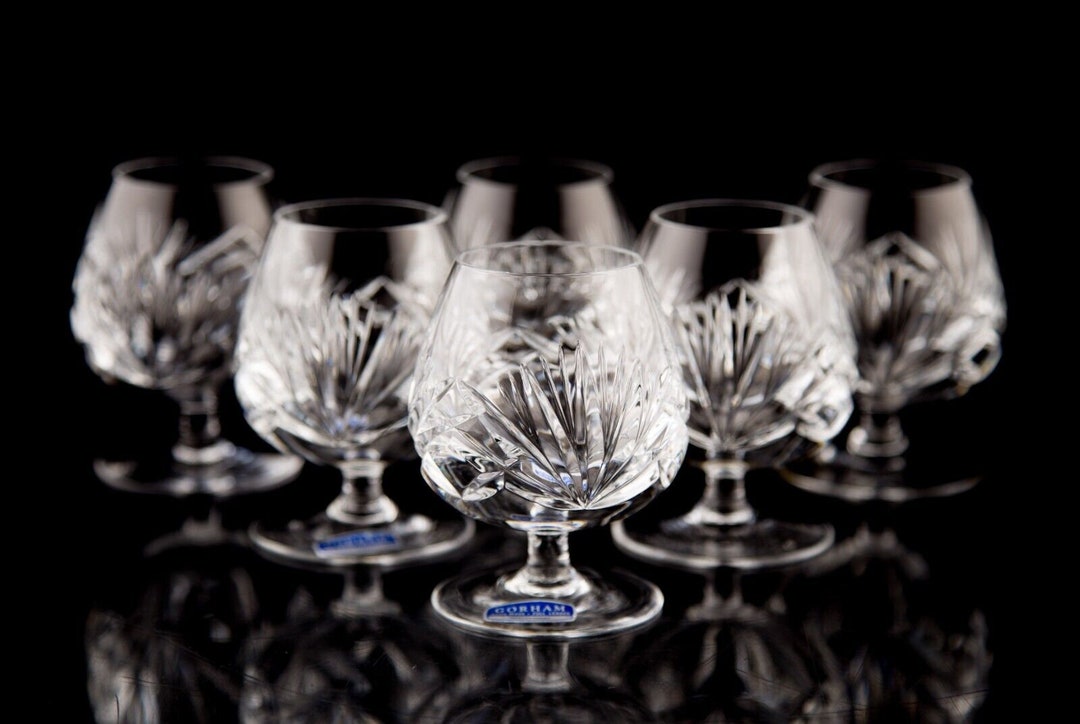 Gorham Cherrywood Brandy Snifter Glasses Set of 6 Elegant Etsy