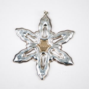 Gorham Sterling Silver Annual Christmas Snowflake Ornament 1986