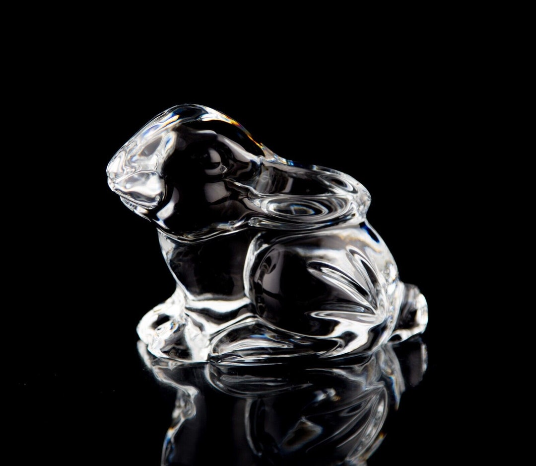 Waterford Easter Bunny Figurine Sitting Rabbit Ears Down Vintage ...