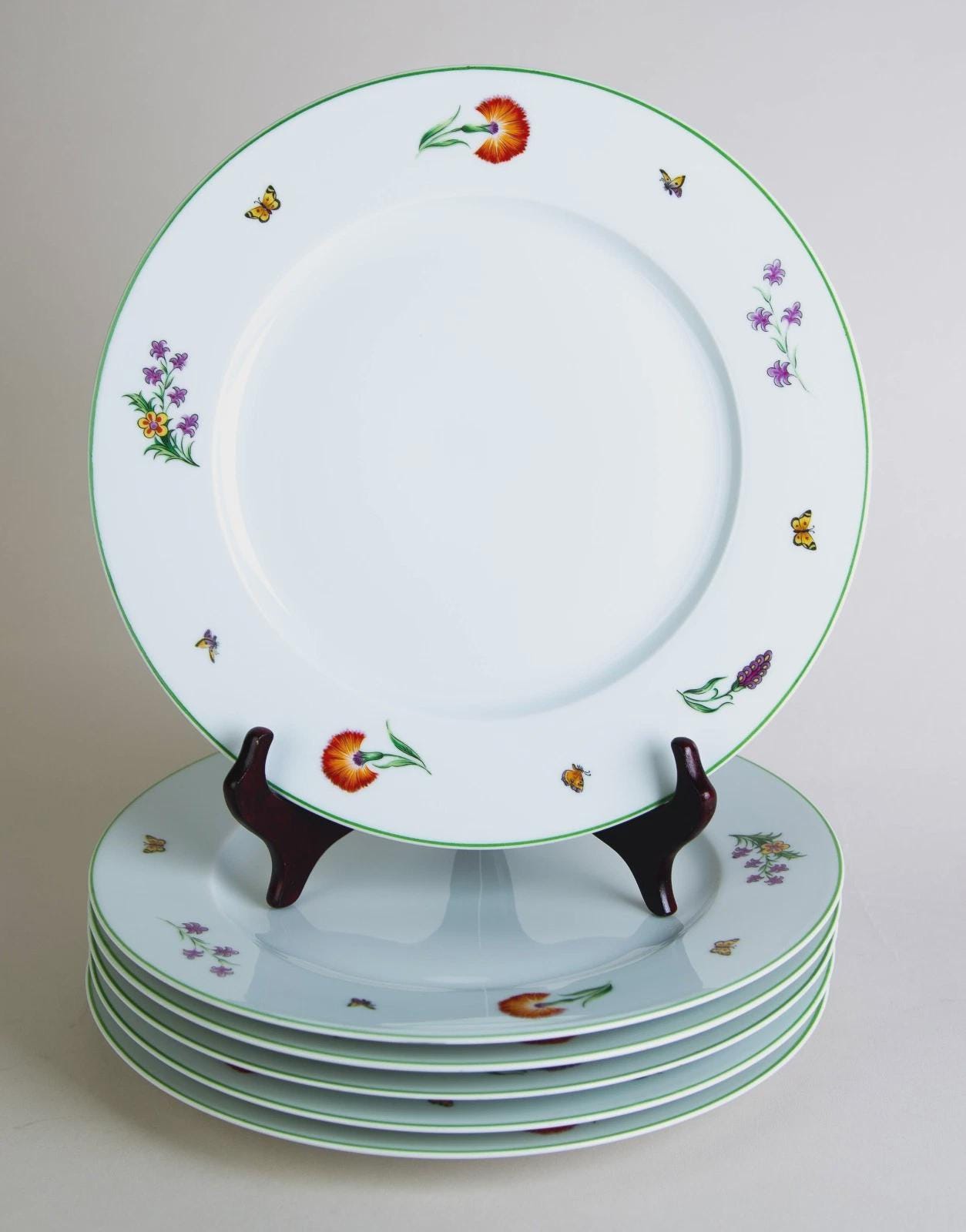 Tiffany & Co. Tiffany Garden Dinner Plates Set of 6 Vintage