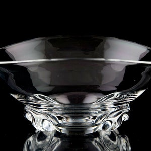 Steuben Glass Basket Shaped Bowl #8079 Donald Pollard Circa 1957