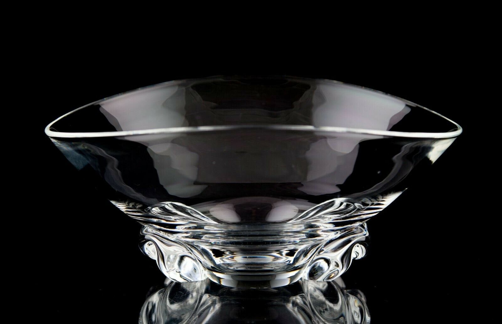 Steuben Glass Basket Shaped Bowl #8079 Donald Pollard Circa 1957