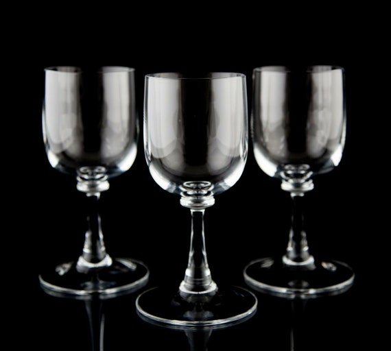 Dansk Pia Wine Glasses Set of 3 Vintage Stemware Etsy