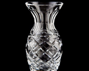 Waterford Flower Vase 5.5" Elegant Vintage Crystal Signed