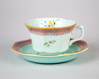 AS IS Adams Ironstone Ming Toi Calyx Ware Made in England Micratex 5 Tea Cups AS IS Adams Ironstone Ming Toi Calyx Ware Made in England Micratex 5 Tea Cups