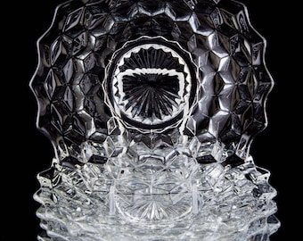 Cambridge Byzantine #520 Etch in Peach Blossom Color, Pair of