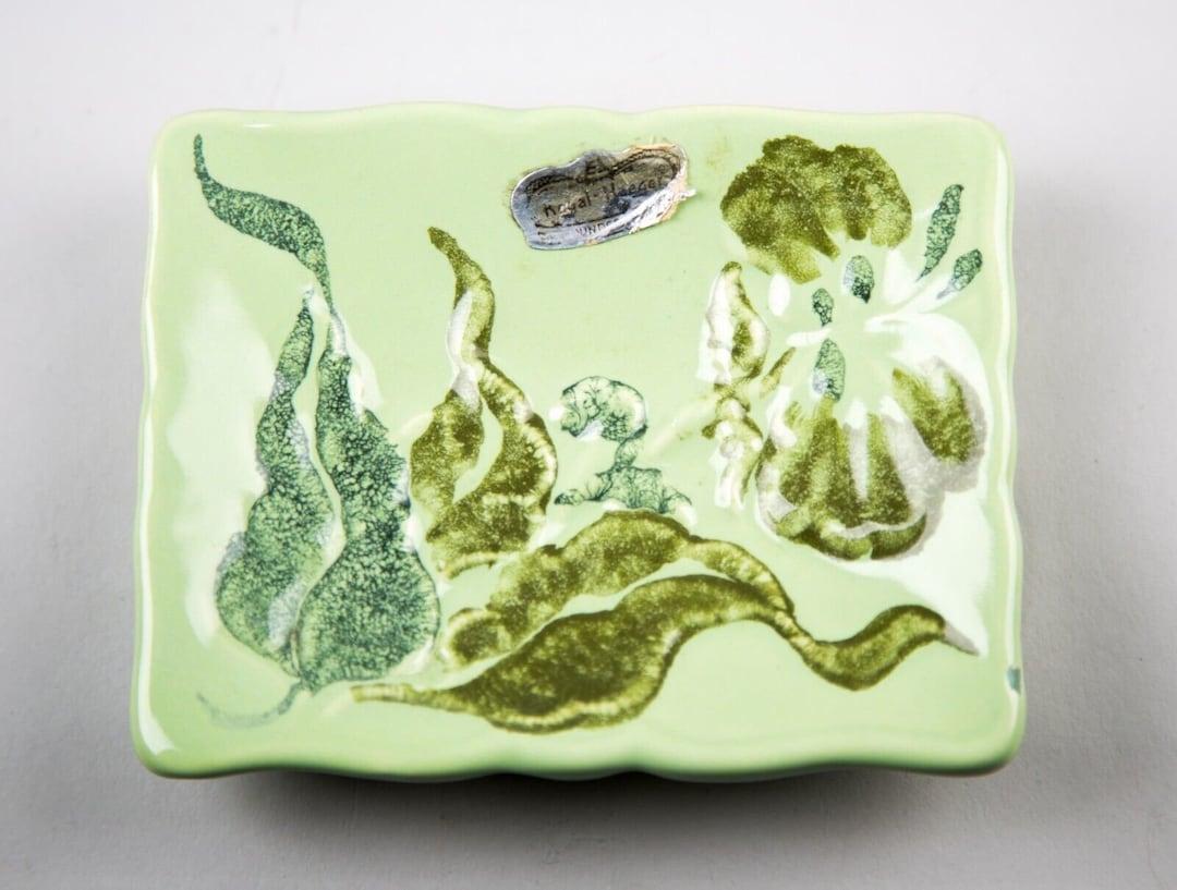 Royal Haeger USA Pottery 930 Vintage Green Soap Dish Etsy