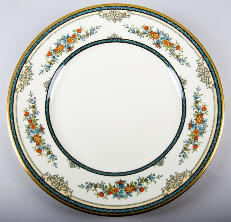 Minton Stanwood Gold Dinner Plates Set of 6 Vintage Fine Bone Etsy