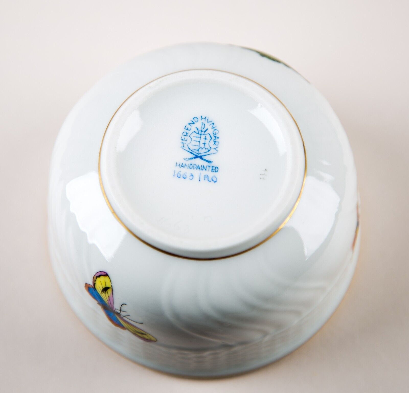 ヘレンド ロスチャイルド バード ミニ シュガーボウル & 蓋 #1663