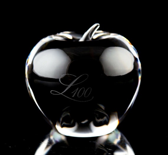 Tiffany shop apple paperweight