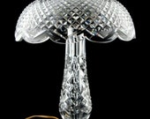 Waterford Achill Electric Hurricane Lamp Elegant Vintage Crystal Artist Signed