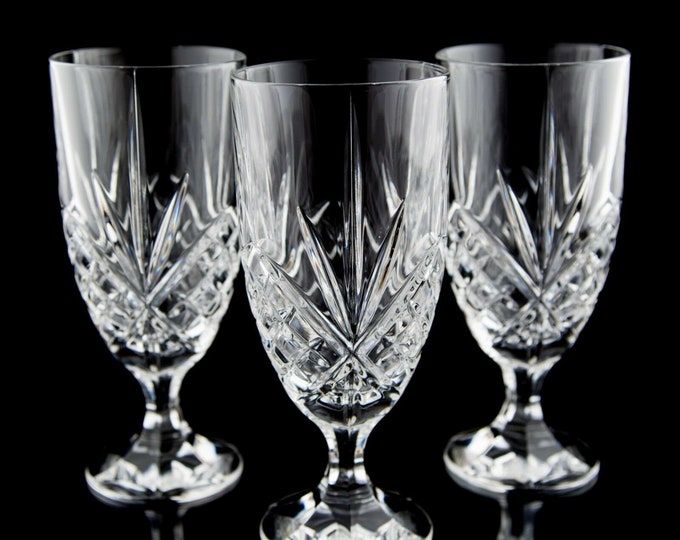Godinger Shannon Dublin Iced Tea Glasses Set of 3 Cut Etsy