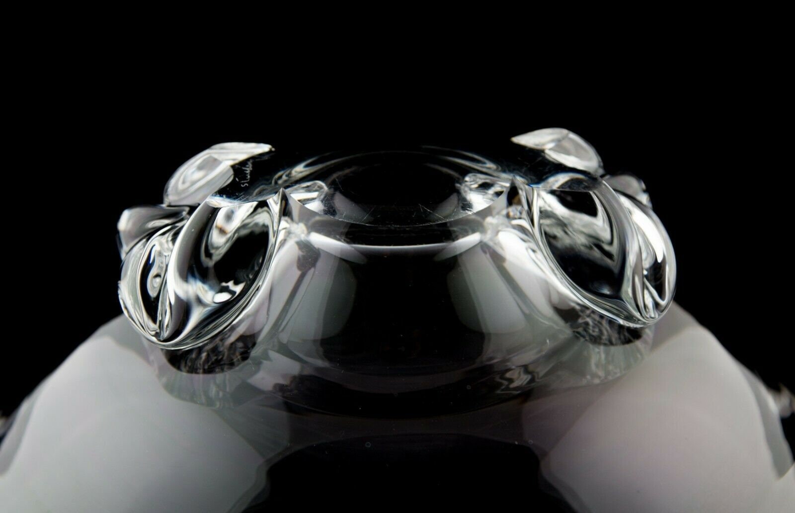 Steuben Glass Basket Shaped Bowl #8079 Donald Pollard Circa 1957