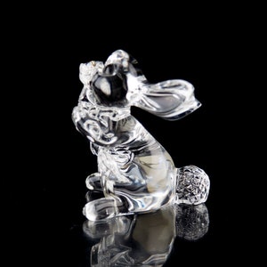 Waterford Bunny Rabbit With Carrot Figurine Vintage Crystal Signed - Etsy