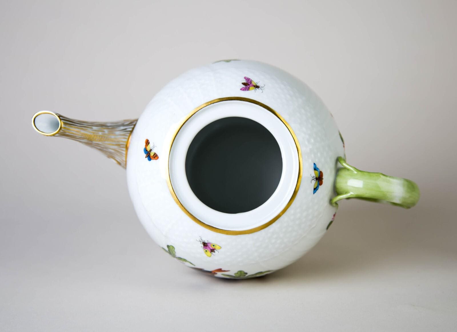 ヘレンド ロスチャイルド バード ティーポット＆蓋 #1602 ヴィンテージ