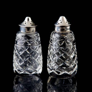 【新品未使用】ウォーターフォードクリスタル ソルト&ペッパーセット ウォーターフォード クリスタル グランドール ソルト＆ペッパー