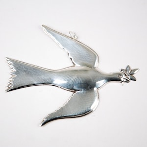 Gorham Sterling Silver Mount Vernon Dove Christmas Ornament YR73 Vintage