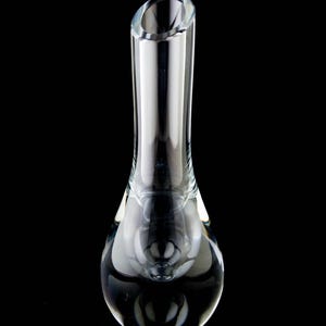 Baccarat Albane Vase 9.5" Large Teardrop Shape Vintage Crystal France Signed